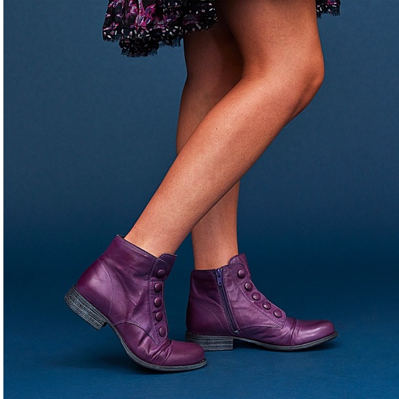 NIB Miz Mooz Louise Slouch-style Ankle Boots in Ocean Blue sz 6 - Picture 15 of 15